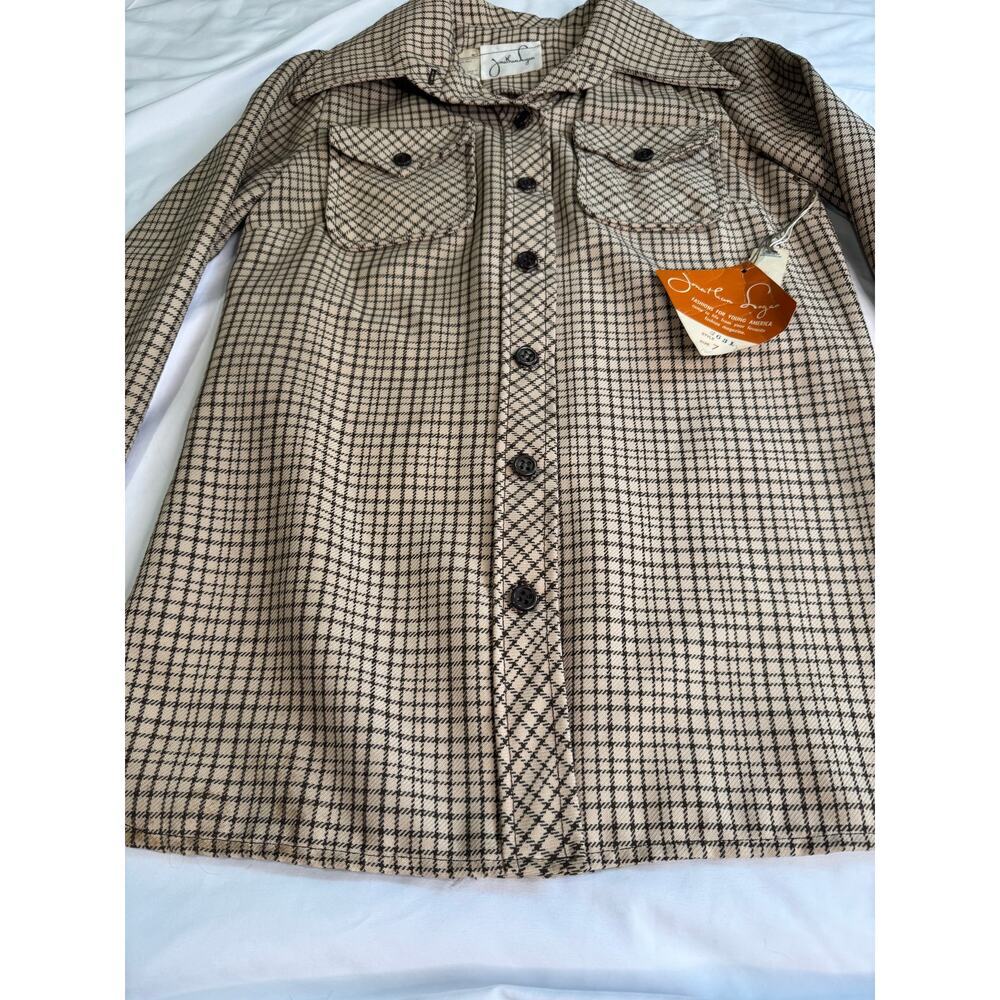 Vintage Jonathan Logan Plaid Button Up Shirt - Picture 9 of 11